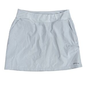 Orvis women's Performance Skirt with Shorts Gray M Golf Tennis